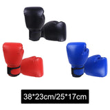 Maxbell 2xKids Adults Boxing Gloves PU Leather Muay Thai Sparring Kickboxing Gloves