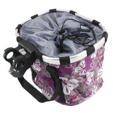 Maxbell Bike Front Basket Sundries Container Heavy Load for Folding Bike Purple - Aladdin Shoppers