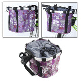 Maxbell Bike Front Basket Sundries Container Heavy Load for Folding Bike Purple - Aladdin Shoppers