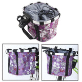 Maxbell Bike Front Basket Sundries Container Heavy Load for Folding Bike Purple - Aladdin Shoppers