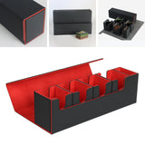Set of 2 Card Deck Box Storage Holder Collectible Container TCG Organizer
