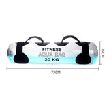 Maxbell Water Weight Bag Sandbag Training Balance Workout Indoor Outdoor Gym Home 20kg 73x19cm - Aladdin Shoppers