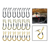 Maxbell Stretchable Bungee Dock Line Marine Mooring Rope for Boat A Yellow 2Pcs - Aladdin Shoppers