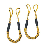Maxbell Stretchable Bungee Dock Line Marine Mooring Rope for Boat A Yellow 2Pcs - Aladdin Shoppers