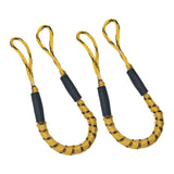 Maxbell Stretchable Bungee Dock Line Marine Mooring Rope for Boat A Yellow 2Pcs - Aladdin Shoppers