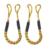 Maxbell Stretchable Bungee Dock Line Marine Mooring Rope for Boat A Yellow 2Pcs - Aladdin Shoppers