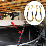 Maxbell Stretchable Bungee Dock Line Marine Mooring Rope for Boat A Yellow 2Pcs - Aladdin Shoppers