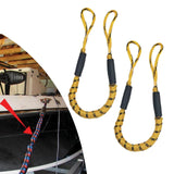 Maxbell Stretchable Bungee Dock Line Marine Mooring Rope for Boat A Yellow 2Pcs - Aladdin Shoppers