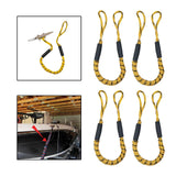 Maxbell Stretchable Bungee Dock Line Marine Mooring Rope for Boat B Yellow 4Pcs - Aladdin Shoppers