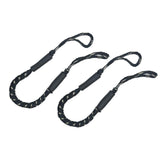Maxbell Stretchable Bungee Dock Line Marine Mooring Rope for Boat C Black 2Pcs - Aladdin Shoppers