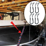 Maxbell Stretchable Bungee Dock Line Marine Mooring Rope for Boat D Black 4Pcs - Aladdin Shoppers