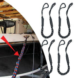 Maxbell Stretchable Bungee Dock Line Marine Mooring Rope for Boat D Black 4Pcs - Aladdin Shoppers