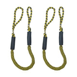 Maxbell Stretchable Bungee Dock Line Marine Mooring Rope for Boat E Yellow 2Pcs - Aladdin Shoppers