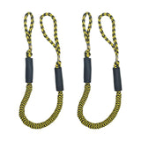 Maxbell Stretchable Bungee Dock Line Marine Mooring Rope for Boat E Yellow 2Pcs - Aladdin Shoppers