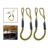 Maxbell Stretchable Bungee Dock Line Marine Mooring Rope for Boat E Yellow 2Pcs - Aladdin Shoppers
