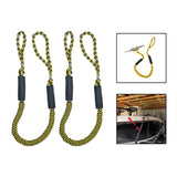 Maxbell Stretchable Bungee Dock Line Marine Mooring Rope for Boat E Yellow 2Pcs - Aladdin Shoppers