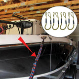Maxbell Stretchable Bungee Dock Line Marine Mooring Rope for Boat F Yellow 4Pcs - Aladdin Shoppers