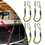Maxbell Stretchable Bungee Dock Line Marine Mooring Rope for Boat F Yellow 4Pcs - Aladdin Shoppers