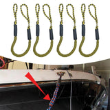 Maxbell Stretchable Bungee Dock Line Marine Mooring Rope for Boat F Yellow 4Pcs - Aladdin Shoppers