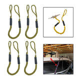 Maxbell Stretchable Bungee Dock Line Marine Mooring Rope for Boat F Yellow 4Pcs - Aladdin Shoppers