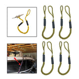 Maxbell Stretchable Bungee Dock Line Marine Mooring Rope for Boat F Yellow 4Pcs - Aladdin Shoppers