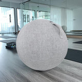 Maxbell Yoga Ball Cover Anti Slip Fitness Ball Balance Ball Protect Case with Handle 55cm Gray - Aladdin Shoppers