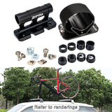 Maxbell 2 Pcs Bike Block Fork Mount Holder Aluminum Alloy Front Fork Rear Rack