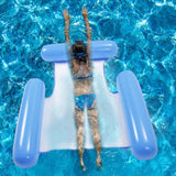 Maxbell Inflatable Floating Recliner with Air Pump Drifter Water Sports dark blue - Aladdin Shoppers