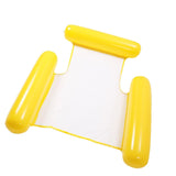 Maxbell Inflatable Floating Recliner with Air Pump Drifter Water Sports yellow - Aladdin Shoppers