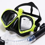 Maxbell Snorkeling Glasses Scuba Diving Snorkel Goggles Snorkel Mask Yellow Black - Aladdin Shoppers