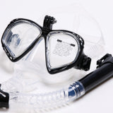 Maxbell Snorkeling Glasses Scuba Diving Snorkel Goggles Snorkel Mask Black Clear - Aladdin Shoppers