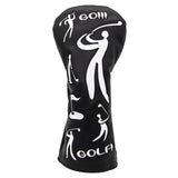 Maxbell Durable Golf Wood Head Cover Golf Club Headcover Protection Golfer Gift PU Black 1 - Aladdin Shoppers