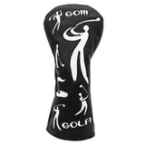 Maxbell Durable Golf Wood Head Cover Golf Club Headcover Protection Golfer Gift PU Black 1 - Aladdin Shoppers