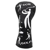 Maxbell Durable Golf Wood Head Cover Golf Club Headcover Protection Golfer Gift PU Black 1 - Aladdin Shoppers