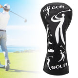 Maxbell Durable Golf Wood Head Cover Golf Club Headcover Protection Golfer Gift PU Black 1 - Aladdin Shoppers