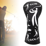 Maxbell Durable Golf Wood Head Cover Golf Club Headcover Protection Golfer Gift PU Black 1 - Aladdin Shoppers