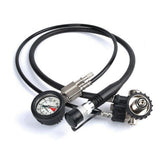Scuba Diving Pressure Gauges for Air Respirator Water Sports Regulator Hose