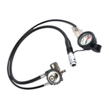 Scuba Diving Pressure Gauges for Air Respirator Water Sports Regulator Hose