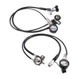 Scuba Diving Pressure Gauges for Air Respirator Water Sports Regulator Hose