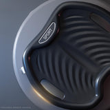 Maxbell Non Slip Abdominal Plate Roller Trainer 4 Wheel Fitness Equipment Black - Aladdin Shoppers