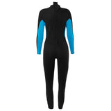 Maxbell Kids Wetsuits Jumpsuit 3mm Neoprene Long Sleeve Back Zip Summer Diving Suit Blue XS - Aladdin Shoppers