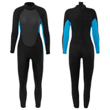 Maxbell Kids Wetsuits Jumpsuit 3mm Neoprene Long Sleeve Back Zip Summer Diving Suit Blue S - Aladdin Shoppers