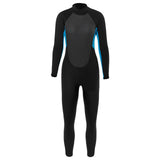 Maxbell Kids Wetsuits Jumpsuit 3mm Neoprene Long Sleeve Back Zip Summer Diving Suit Blue XL - Aladdin Shoppers