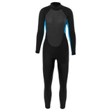 Maxbell Kids Wetsuits Jumpsuit 3mm Neoprene Long Sleeve Back Zip Summer Diving Suit Blue 2XL - Aladdin Shoppers