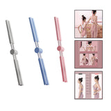 Maxbell Yoga Rod Open Shoulder Posture Corrector Pilates for Shaping Dance Pink - Aladdin Shoppers