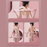Maxbell Yoga Rod Open Shoulder Posture Corrector Pilates for Shaping Dance Pink - Aladdin Shoppers