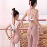 Maxbell Yoga Rod Open Shoulder Posture Corrector Pilates for Shaping Dance Pink - Aladdin Shoppers