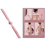 Maxbell Yoga Rod Open Shoulder Posture Corrector Pilates for Shaping Dance Pink - Aladdin Shoppers