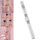 Maxbell Yoga Stick Open Shoulder Pranayama Stick for Beautifying Gymnasts Dance Grey - Aladdin Shoppers
