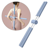 Maxbell Yoga Stick Open Shoulder Fitness Pilates Stretching for Beautifying Blue - Aladdin Shoppers